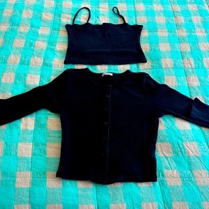 Crop Sweater Set